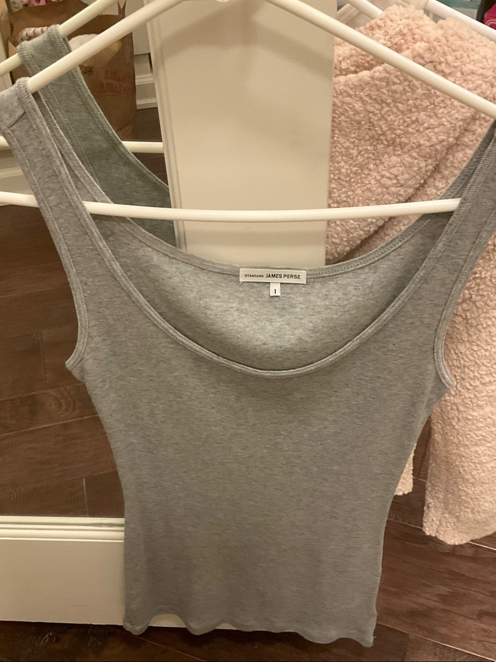 James Perse Light Gray Tank Top